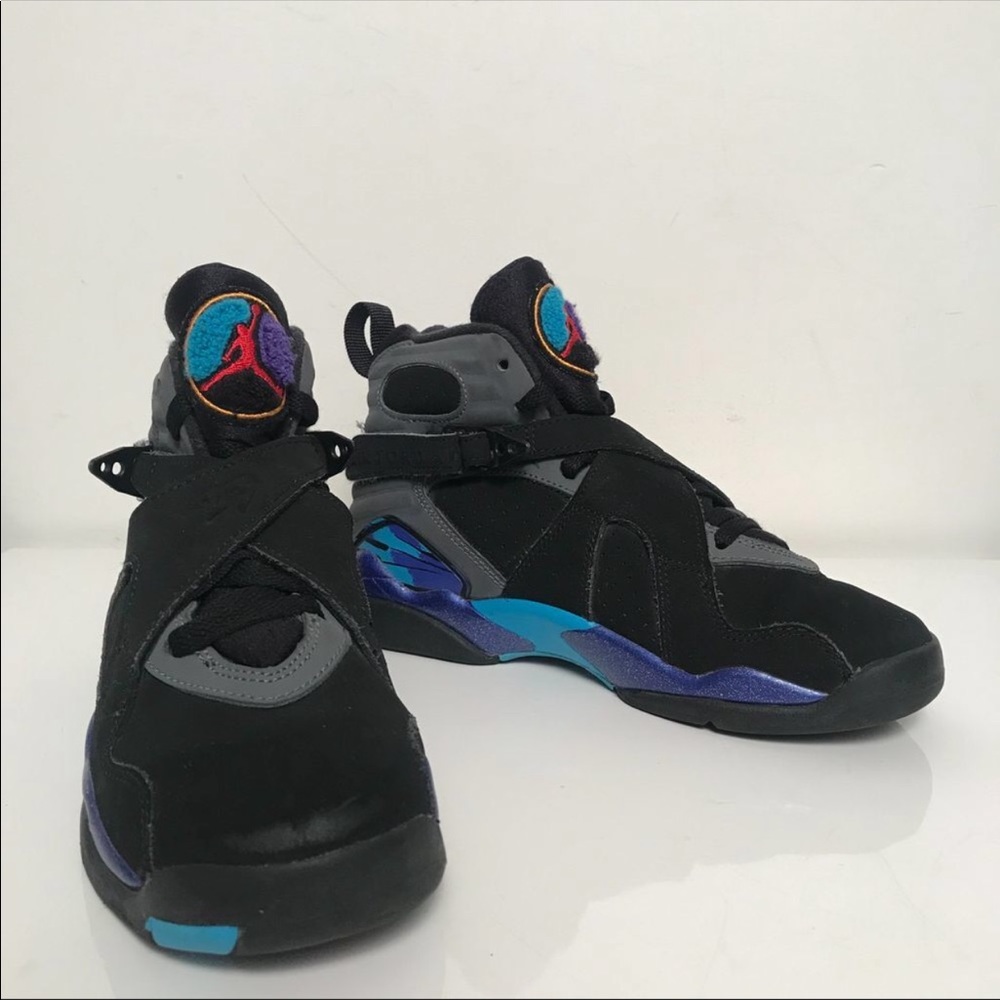Aqua Jordan 8s 4Y